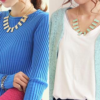 Rectangle Segment Necklace