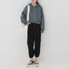 Cropped Hoodie / Harem Pants