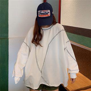 Contrast Lining Sweatshirt