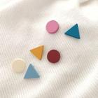 Non-matching Acetate Circle & Triangle Earring