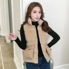 Padded Corduroy Buttoned Vest