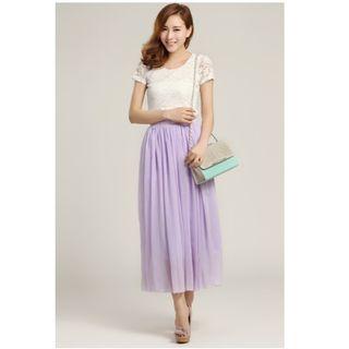 Plain Maxi Chiffon Skirt