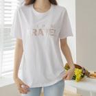 L Me-letter Relaxed-fit T-shirt