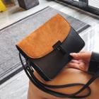 Two Tone Flap-cover Crossbody Bag