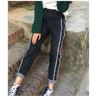 Frill Trim Jeans
