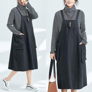 Spaghetti Strap Plain Pinafore