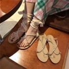 Pearl-strap Sandals (2 Style)