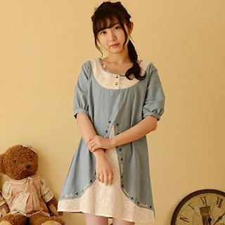 Embroidered Short-sleeve Tunic