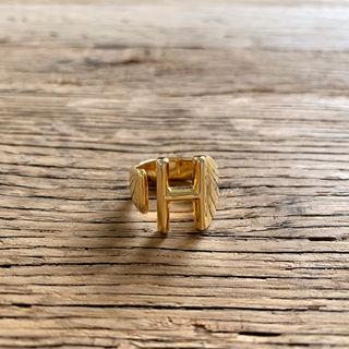 Letter Open Ring Gold - One Size