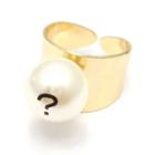 Symbol Pearl Ring(?) Gold - One Size
