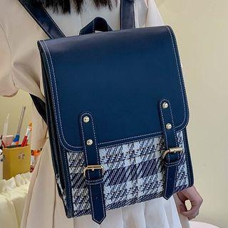 Flap Tweed Backpack