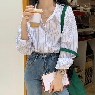 Striped Shirt Shirt - Stripe - White - One Size