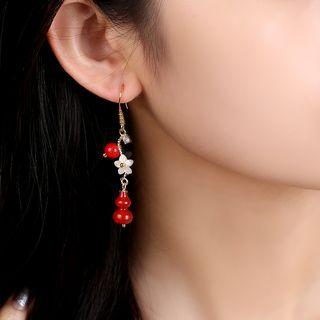 Retro Flower & Gourd Dangle Earring