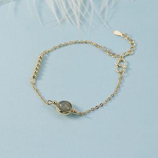 Crystal Bead Alloy Bracelet Bracelet - Moon Stone - Bead - One Size