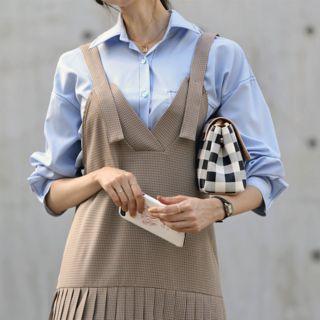 Drop-shoulder Flap-pocket Shirt