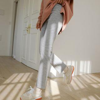 Fleece-lined Straight-leg Leggings