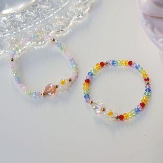 Heart Bead Resin Bracelet