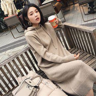Hooded Midi Sweater Dress