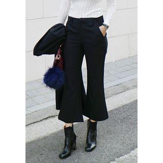Cropped Boot-cut Pants