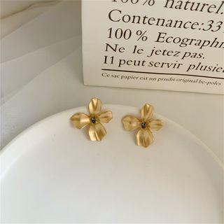 Matte Alloy Flower Earring