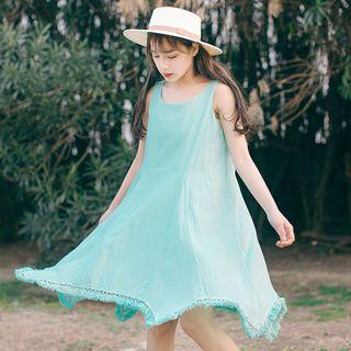Fringe Hem Midi Tank Dress