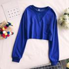 V-neck Crop Pullover