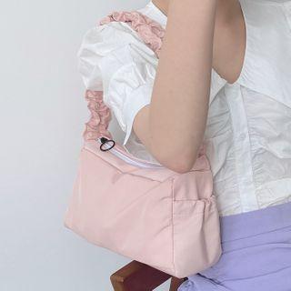 Ruffle Strap Hand Bag