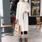 Slit Front Long Sweater