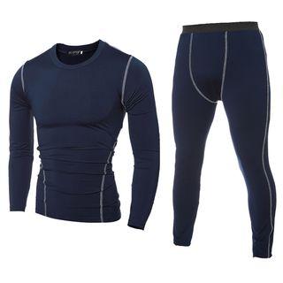 Sport Set: Long-sleeve Quick Dry T-shirt + Skinny Pants