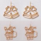 Christmas Earring (various Designs) 20757 - 1 Pair - Gold - One Size