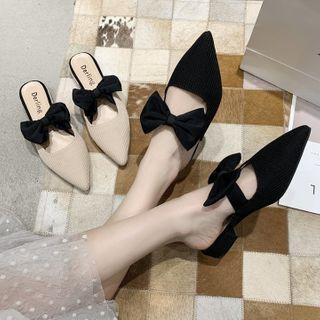 Bow Ribbed Mules