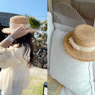 Ribbon Raffia Sun Hat