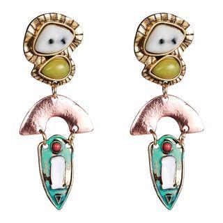 Alloy Resin Earrings  - One Size