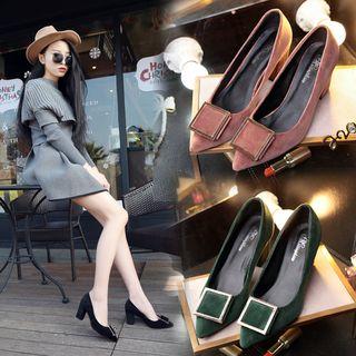 Boot-cut Pointed Pumps
