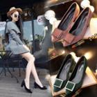 Boot-cut Pointed Pumps