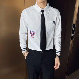 Embroidered Shirt / Neck Tie / Set