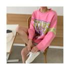 Cut-edge Letter T-shirt