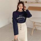 Crew-neck Letter T-shirt