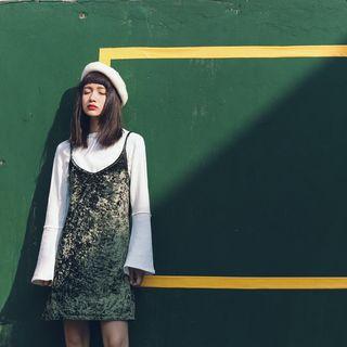 Velvet Strappy Dress