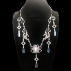 Chinese Rhinestone Drop Tassel Necklace G72 - 1 Pc - As Shown In Figure - One Size