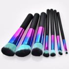 Set Of 7: Iridescent Makeup Brush Tm-075 - As Shown In Figure - One Size