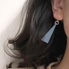 Triangle Drop Earring Grayish Blue - One Size
