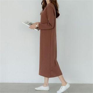Brushed Fleece Lined Slit-back Dress