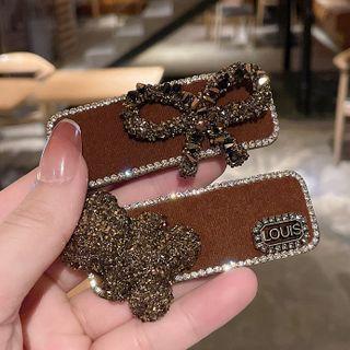 Bow / Bear Alloy Hair Clip / Set