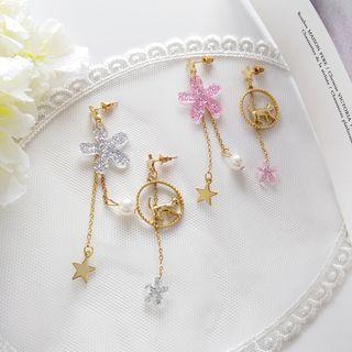 Asymmetric Cat Ear Stud / Clip-on Earring