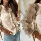 Corsage See-through Cardigan