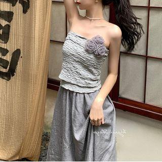 Floral Accent Tube Top