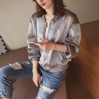 Plain Sheer Zip Jacket