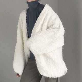 Fleece Open-front Jacket