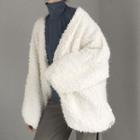 Fleece Open-front Jacket